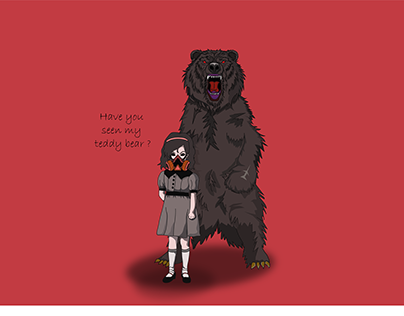 a menina e seu urso