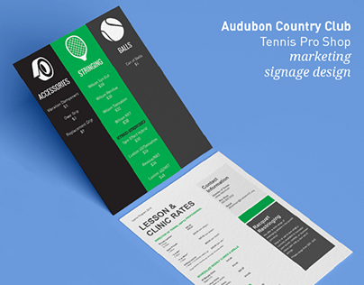 Audubon Country Club - Marketing Signage Design