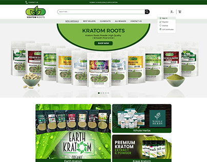 Kratom-Roots A Big Commerce Project