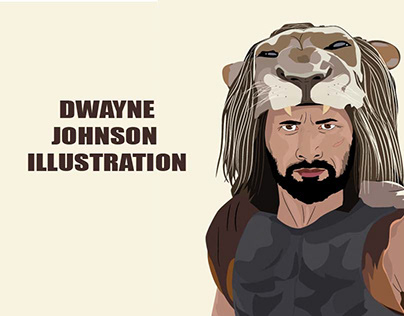 Project thumbnail - Dwayne Johnson(Rock) Illustration