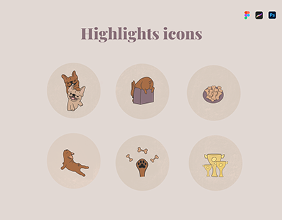 Highlights icons for instagram