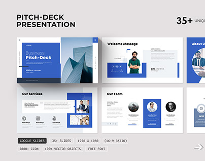 Business Pitch Deck Google Slides Presentation Template