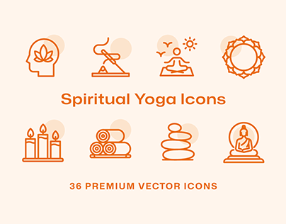 36 Spiritual Yoga Icons