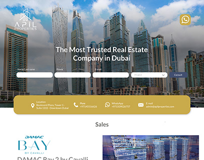 Diseño web - Properties Dubai