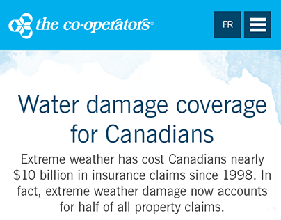 The Co-operators Water Damage Coverage Website