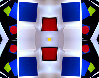 Composition symétrique abstraite multicolore