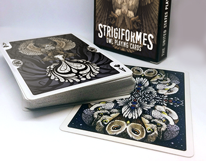 Strigiformes: Owl Playing Cards