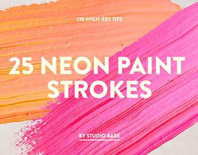 Neon Paint Strokes