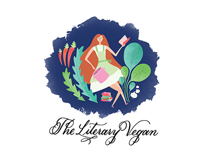 The Literary Vegan Logo