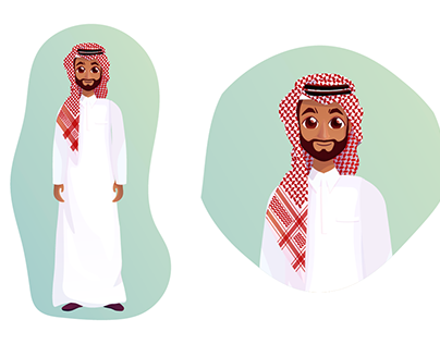 Saudi Male & Female Character Design