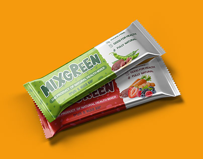 MIXGREEN Fruits and Nuts Bar Packaging Design
