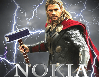 Thor with hammer Nokia Thor com martelo Nokia