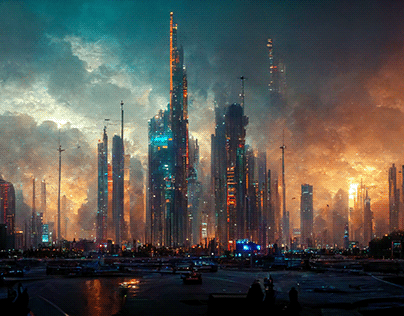 Smart City Dubai Cyberpunk