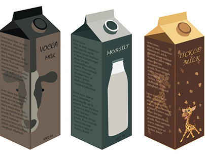 Süt kutu ambalaj tasarımı