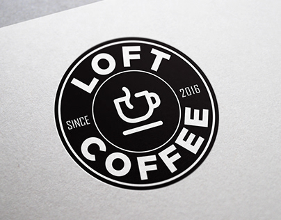 Loft Coffee - logo and advertising