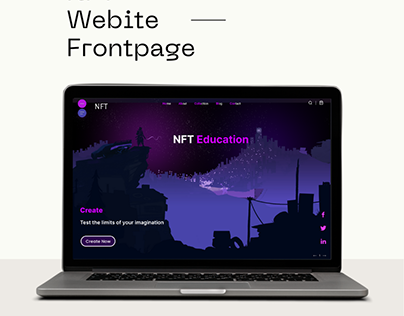 NFT Website Frontpage