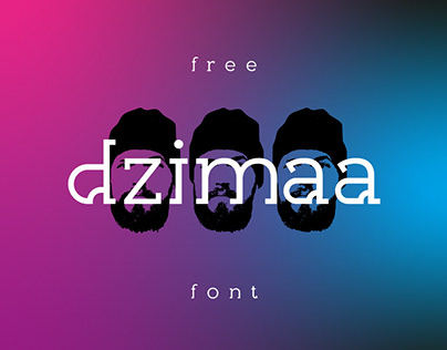 Free font Dzimaa by Tatiana Ivleva