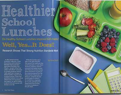 Magazine Article (Healthier School Lunches)