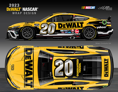 2023 DEWALT NASCAR Wrap Design