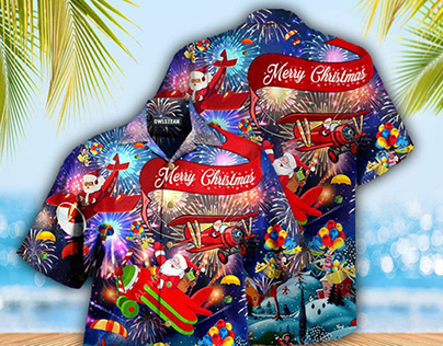 Christmas Hawaiian Shirts 3d men new collections