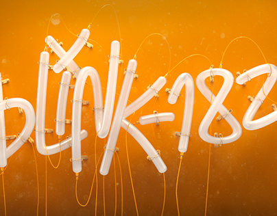 Lettering 3D - blink 182