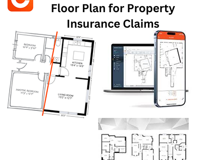 Digital 2 D Floor Plan for Property Insurance Claims