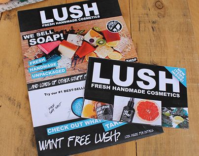 LUSH Mailer and Mini Catalog