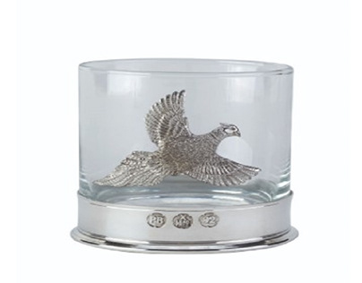 Whisky Glass Flying Pheasant