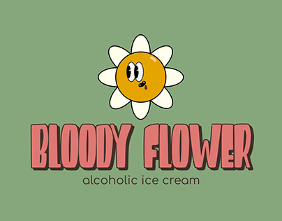 Branding Bloody Flower- Marca fictícia