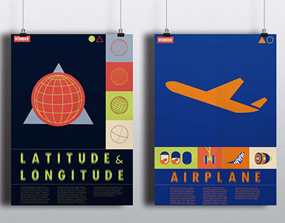 Poster Design: Latitude & Longitude, Airplane