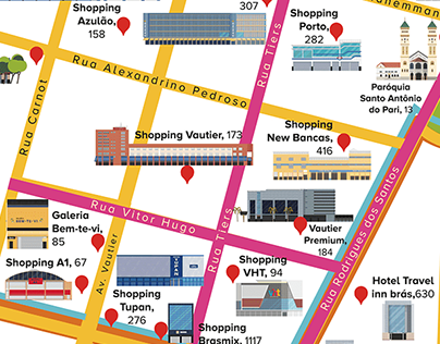 Shopping Guide map - Brás o Mundo das Compras