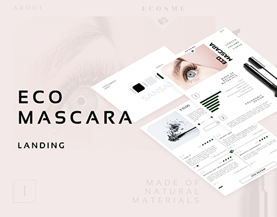 Eco mascara. Landing page