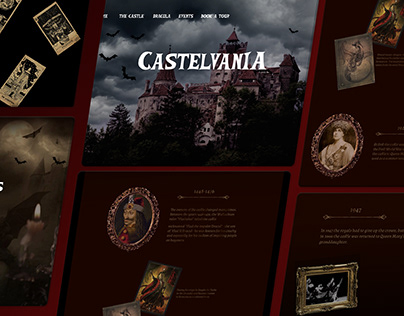 Dracula castle interactive website