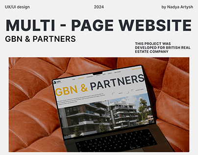 WEBSITE for Real Estate company | UX/UI design