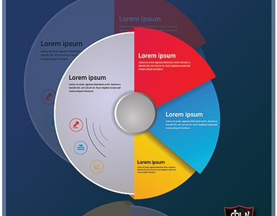 Create infographi circle design fore flyer poster