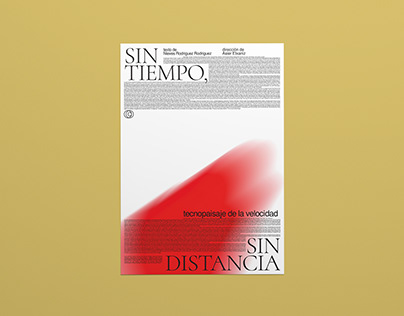 Poster & book for "Sin tiempo, sin distancia"