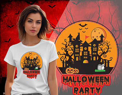 Halloween T-shirt Design.
