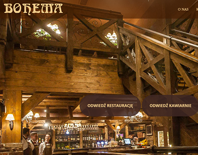Strona internetowa restauracji BOHEMA