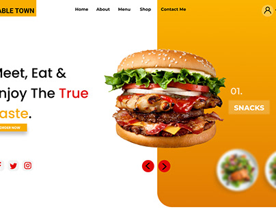 FOOD WEBSITE UI AND MOTION