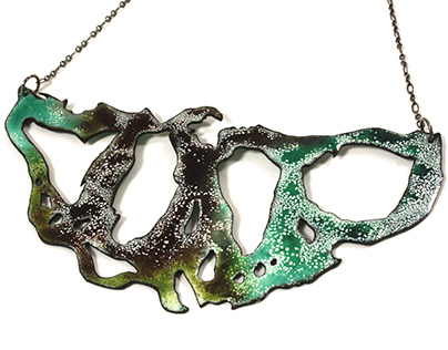 Abstract Enameled Jewelry