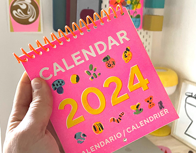 2024 Calendar - Risograph Printed