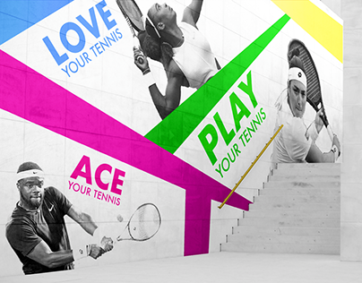 Ace Your Tennis (Environmental Graphics/Campaign)
