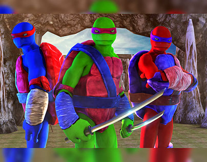 Ultimate Ninja Warrior Turtle Sword Fight Game (Render)