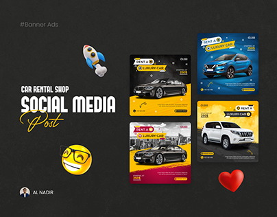 Car rental Social Media Posts/Banners