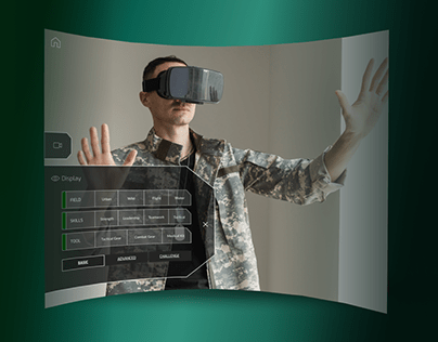 Virtual Reality (VR) UI/UX Design - Training Interface