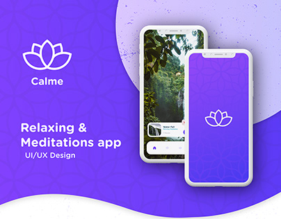 Calme - Relaxing & Meditation App (UI/UX Design)