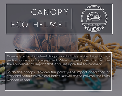 CANOPY, The eco friendly moutaineering helmet
