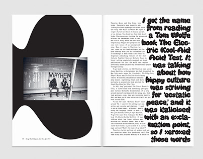 "Rough" Magazine and Typography Design