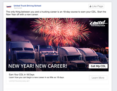Facebook Lead Generation Ads- United Truck School