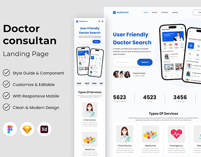 Care - Doctor Consultant Landing Page